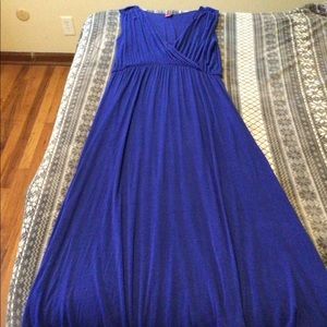 3X Cobalt Blue Maxi Dress